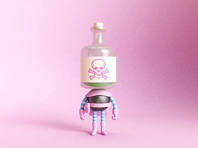 Poison Punk 3d character character design design illustration monster poison punk render