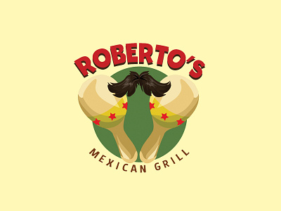 Roberto's Mexican Grill branding design graphic design illustration