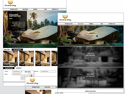 UI & Logo Desing : Chandra de Libong Resort booking branding design elegant illustrator interface logo logodesign resort ui ux vecter website