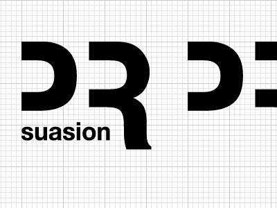 Logo design for PRsuasion balck black grid persuasion pr prsuasion vector white