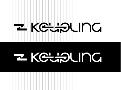 Koupling Logo black design koupling logo white