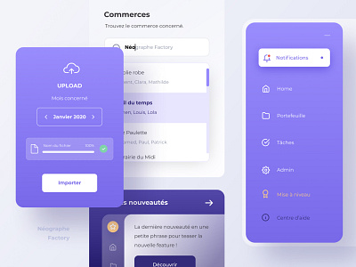 Dashboard dashboad dashboard app dashboard ui download dropdown layout purple sidebar ui upload