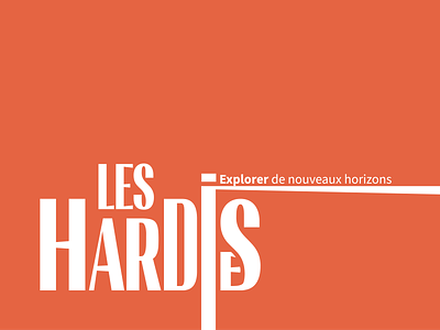 Les Hardi·e·s branding logo logodesign vector