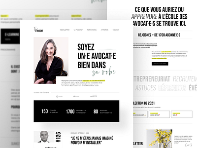 FLEUR D'AVOCAT law lawyer layout logo ui webdesign