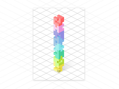 Culture Kit mother abstract cube form geometric geometry illustration mother rainbow sketch totem