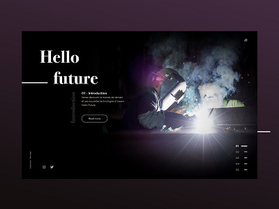 Hello Future article electronic future homepage people ui ux webdesign