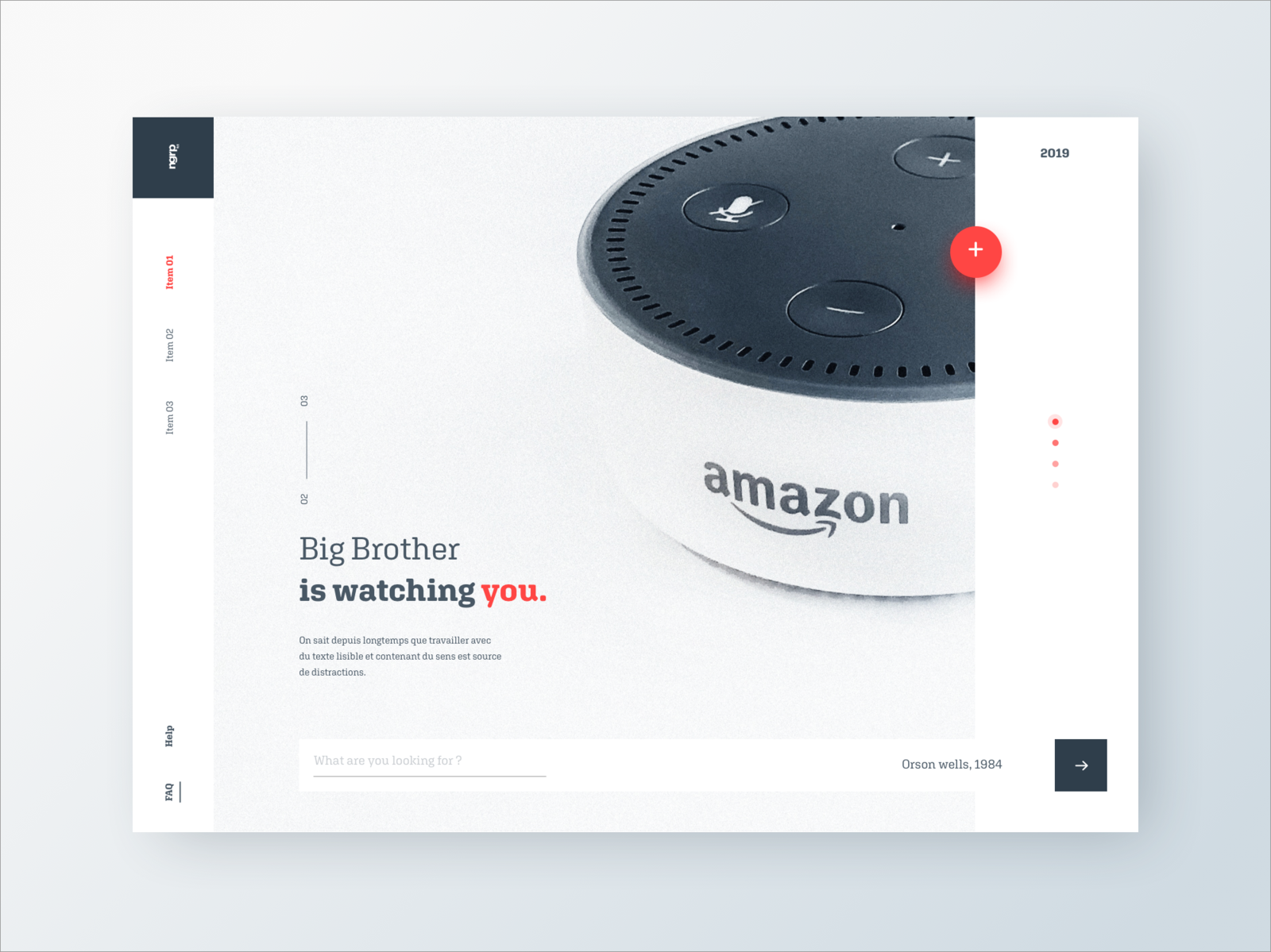 Big Brother is watching you amazon big brother layout ui ux vector watching webdesign