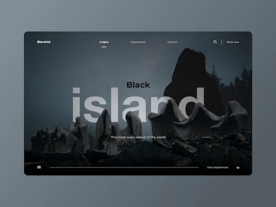 Halloween ghost halloween homepage island parallax ui webdesign