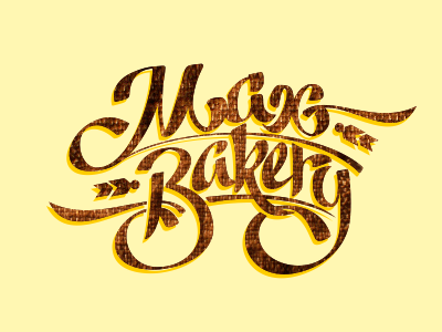 Maxbakery bakery calligraphy custom type