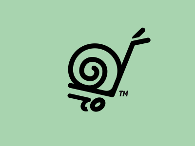 Snail Cart artdemix cart logo snail