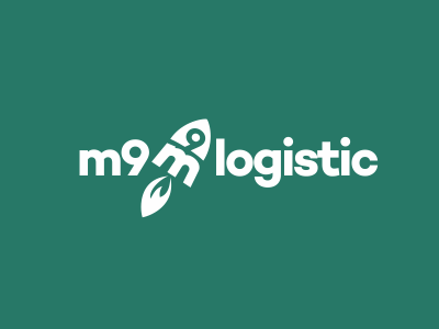 m9 logistic 9 artdemix delivery logistic logo m rocket