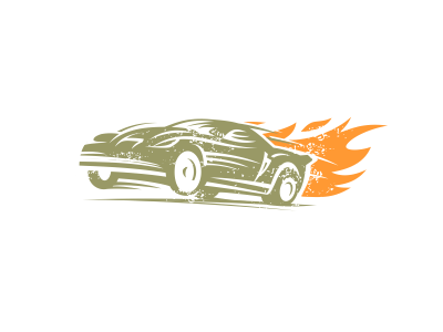 Drag artdemix car drag flame logo racing speed