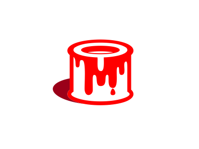 paint bucket + M artdemix color logo m mark paint bucket