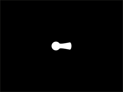 C keyhole ;o) artdemix c keyhole letter logo negative space