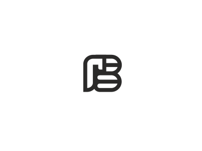 B fist artdemix b fist hand letter logo