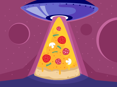 Pizza playoff funny pizza space ufo