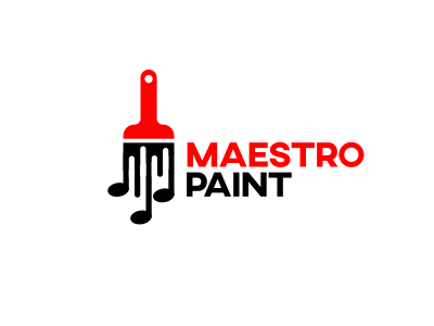Maestro Paint brush music notes paint