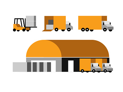 Delivery Icons cargo delivery hub icon truck