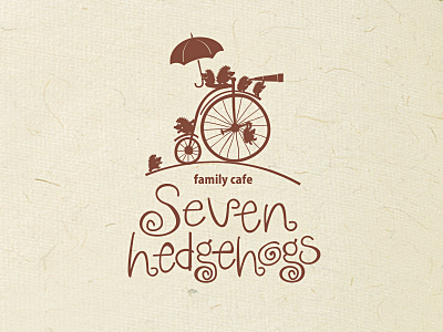 Seven hedgehogs bicycle cafe hedgehog