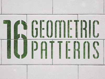 set of 16 creative market geometric pattern