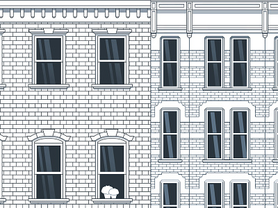 Illustration detail advert brick house illustration vector