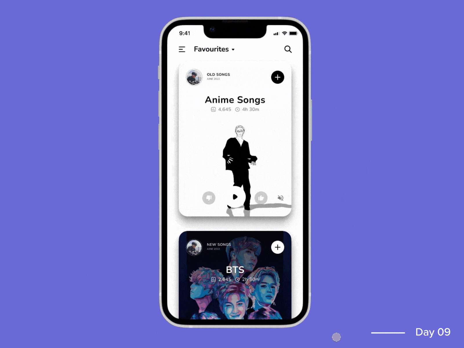 Daily UI Day 09 Music Player