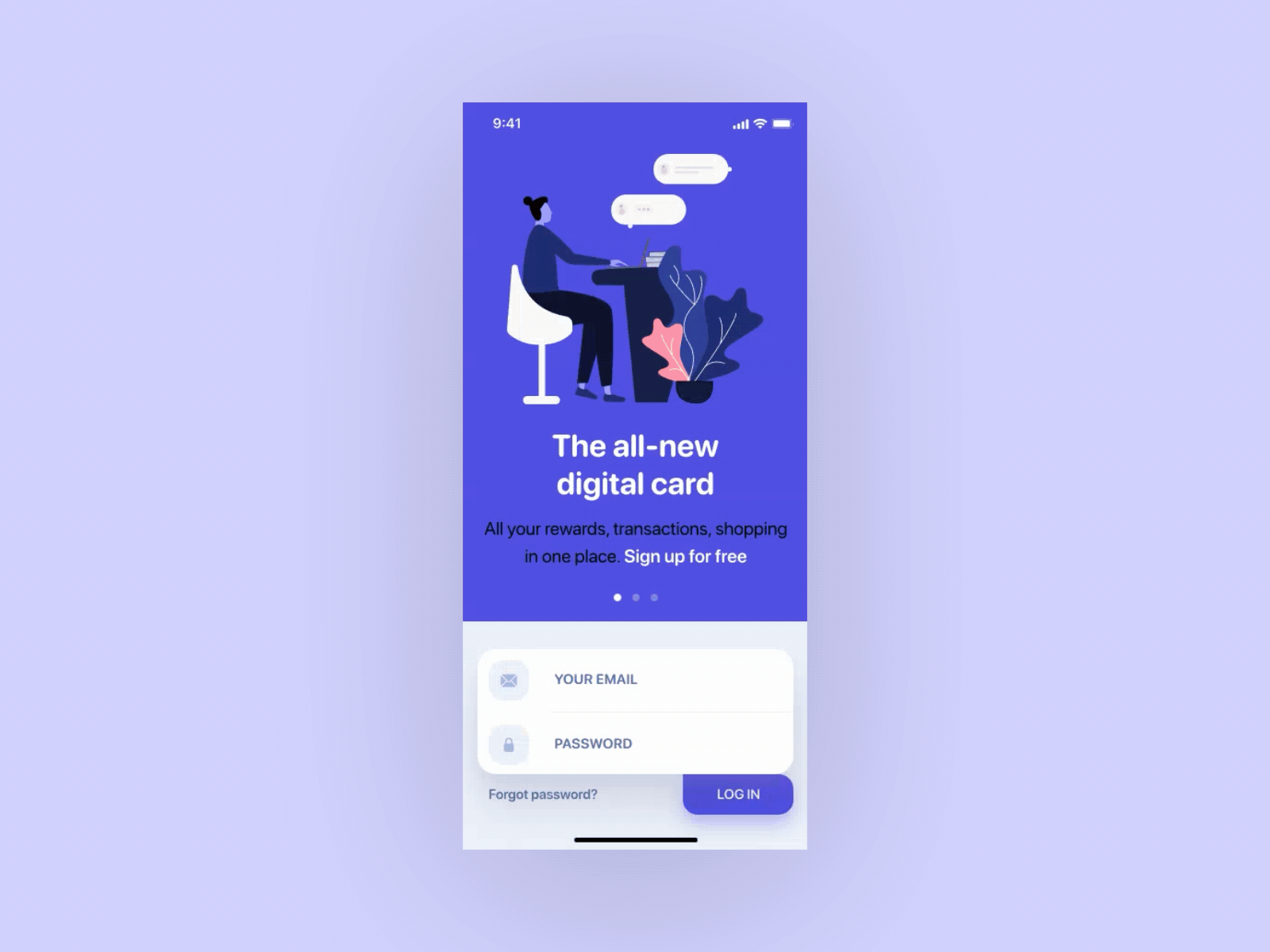 daily UI 23 - Onboarding animation app carousel dailyui day 23 design motion graphics onboarding ui ux