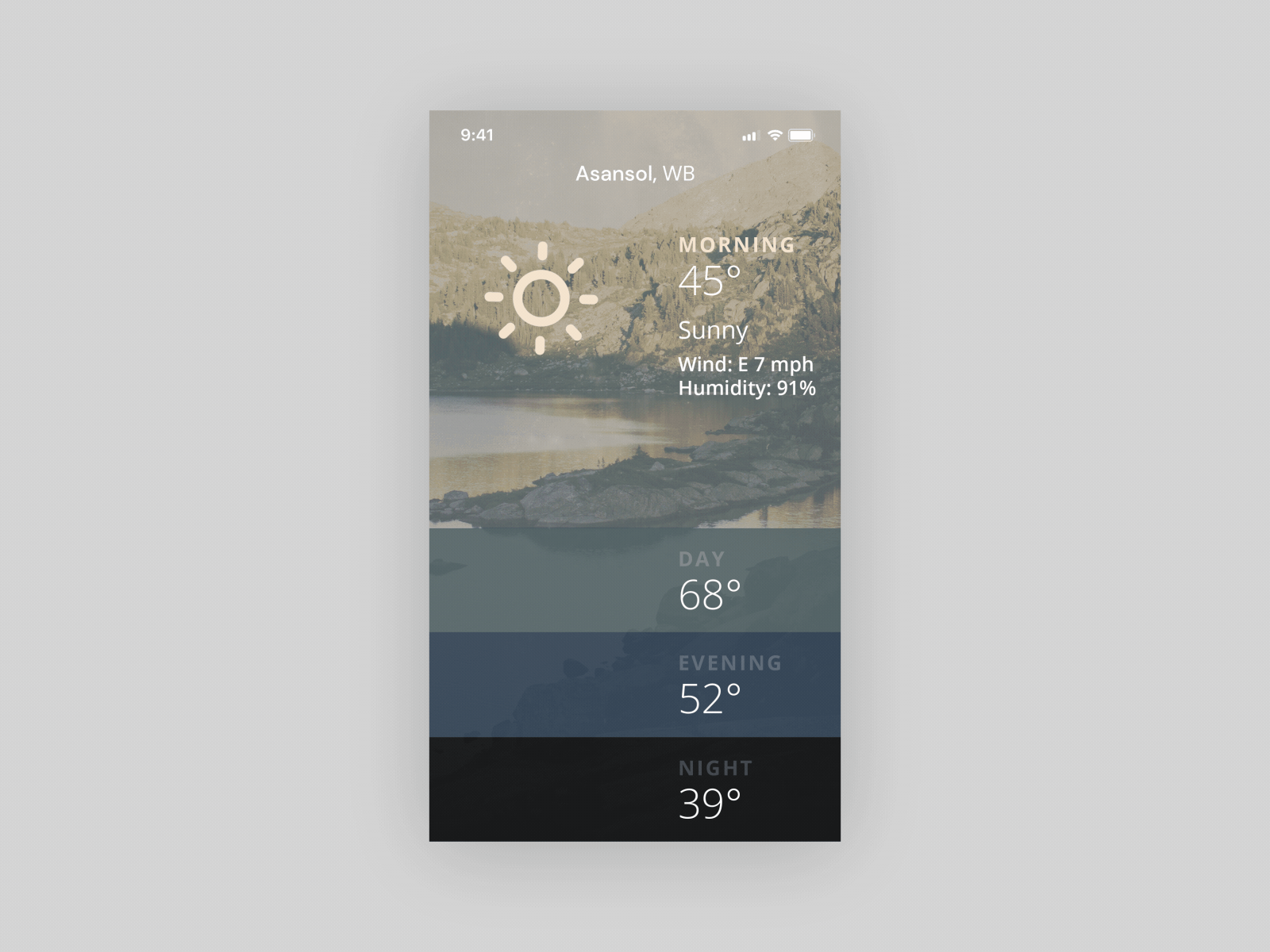 Daily UI 37 - Weather