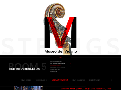 Redesign Concept in Adobe XD adobe xd concept creative cremona design italy logo museum redesign violin web website