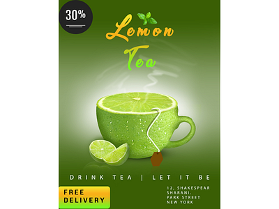 Lemon tea poster