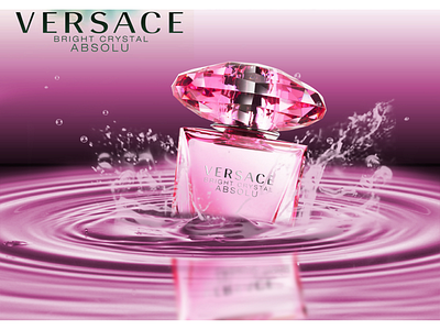 Versace Perfume Poster branding design graphic design icon illustration logo poster poster design ui ux vector