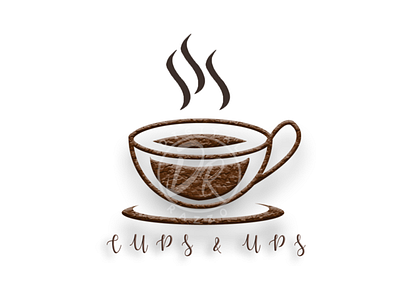 Cups & Ups Logo branding design graphic design icon illustration logo logo design logo illustration