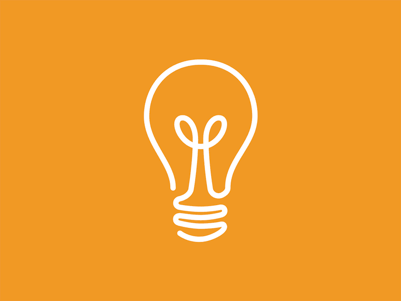 House Of LED Logo Animation animated icon animation gif icon icon animation light bulb logo logo animation