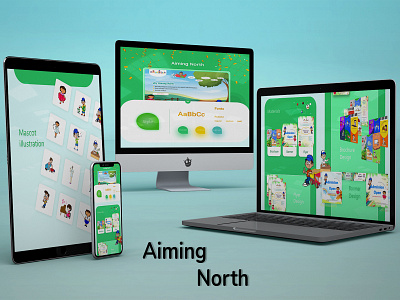 Aiming North 3d animation branding design graphic design illustration logo motion graphics typography ui ux vector