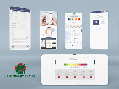 Safe Smart Travel branding travel travel app ui web design