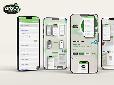 Parkway Cleaner application design laundry service ui ux web desgn