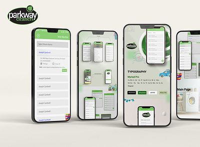 Parkway Cleaner application design laundry service ui ux web desgn