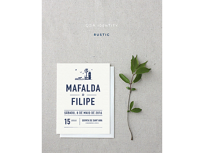 Wedding stationery - Rustic theme