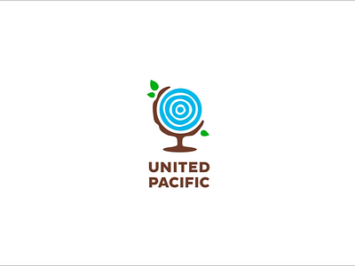 United Pacific animation illustration leaves logo motion design ocean ripples tree wave