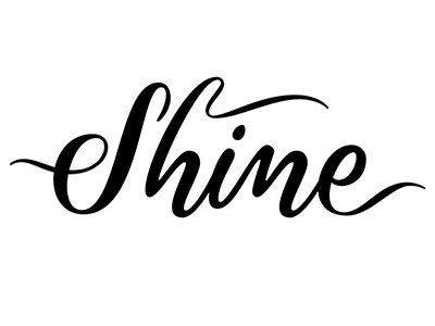 Shine Script Lettering