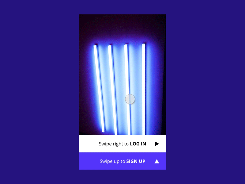 Neon Sign Up 📲 001 account dailyui flinto form login neon purple signup swipe videogames