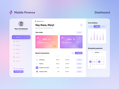 Finance Dashboard UI clean dashboard design finance minimal simple ui ui ux ux