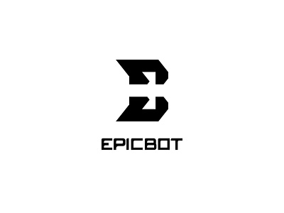 EPICBOT branding design flat graphic design logo minimal vector