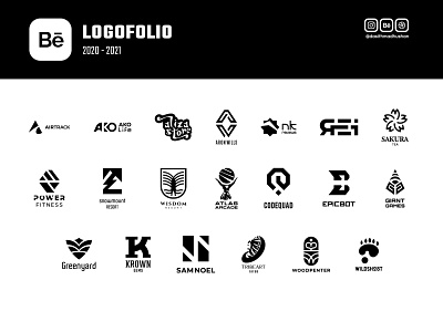 Logofolio 2020 -2021 branding design flat graphic design logo logodesigns logofolio logos marks minimal vector