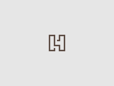 lettermark branding design flat graphic design letter h logo lettermark logo minimal monoline vector
