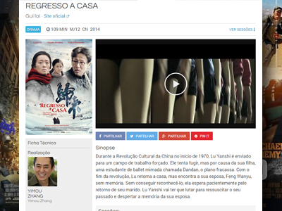 Sapo Mag - movie page cinema entertainment mag magazine movie news sapo theater trailer web design