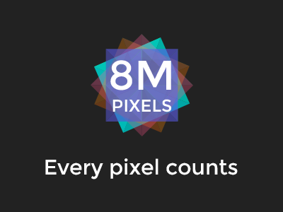 8M Pixels 8 ads advertising charity design donate logo pixels web web design