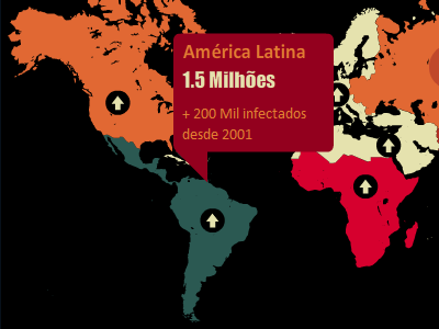 Mapping AIDS aids infographics map red sapo webdesign