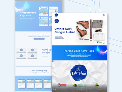 Damping UMKM Webdesign design figma ui ux website