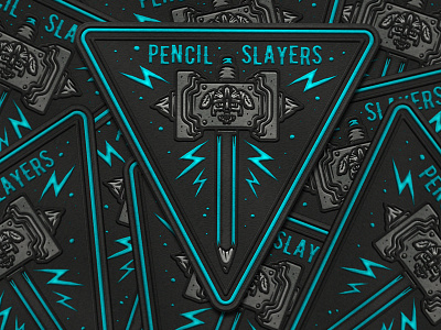 Pencilslayers - HB Hammers - Mock Up design embroidery illustration mock up patch patches pencilslayers